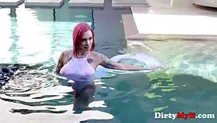 redhead milf resists bossing and rides cock passionately