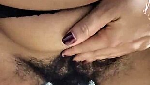 Husband Makes Hairy Wife Sit for Muff Diving