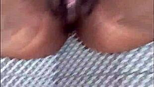 Pussy tease with big natural tits. Want to see this ebony beauty solo?