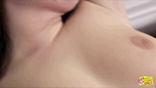 tender kissing in a lesbian foursome turns into a massive orgy and pussy juice fest