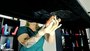 Naughty nurse MILKS patient with TOYS!