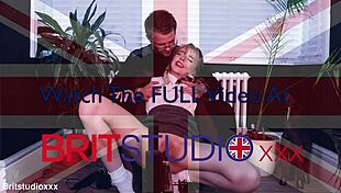 Blonde british 18 year old student gets teased with the fucking machine