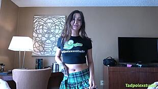 Jade jantzen deepthroats tadpoles cock before he bareback pounds her!