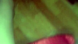 Skinny girl caresses pussy in shorts to orgasm