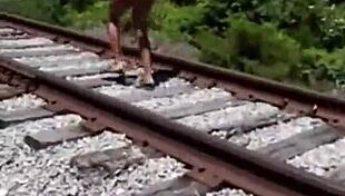 fisherman finds stripper and gives her a dirty shower