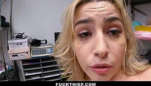 Teen Dealing The Consequences Of Shoplifting At The Store - Fucktheif