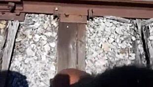 fisherman finds stripper and gives her a dirty shower