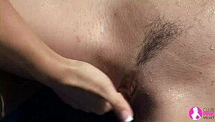 busty brunette lesbians indulge in sensual poolside encounters, licking, fingering, and kissing passionately in hd.