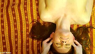 Look at those tits getting massaged with olive oil, squeezing them bouncy and wet!