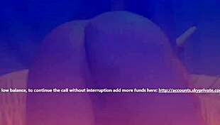 skype camgirl masturbates her big tits and pussy