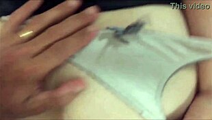 white slut in satin dress doggy style blowjob and rimming