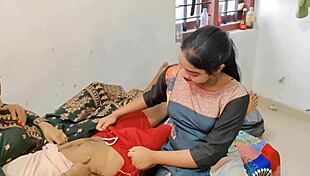 best threesome sex with komal and riya called to room, fucked hard