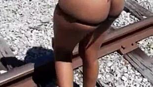 fisherman finds stripper and gives her a dirty shower