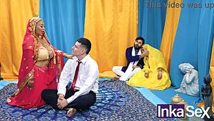 chudai madrastra india tetona se folla al novio de su hijastra y le dejan el co�o lleno de leche