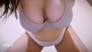 Wet pussy in bed on a horny morning, solo masturbating.