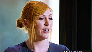 redhead milf lauren phillips massaged the best client and gave him an extra