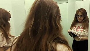 public blowjob cum in the fitting room