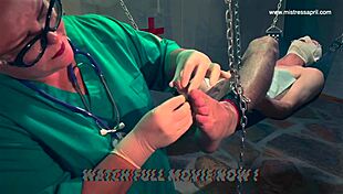 Mistress April pierces Rosie's pussy dominantly