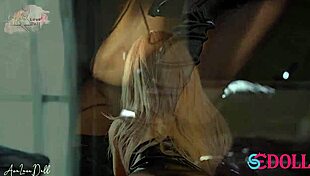 Winola docile submissive slut in leather suit gets fingered and groped sedoll 163e