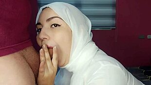 Arab Muslim Woman Sucks Like A Pro And Asks For More Until The End In Her Face
