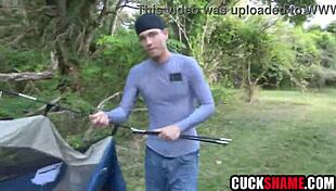 watch your wife hookup with that stranger outdoors?