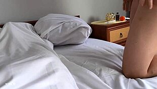 Step bro catches naked step sister post-shower, and she welcomes the intense encounter.