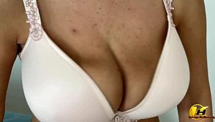 i'm jumping and bouncing my huge natural tits in slow motion for you