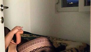 i caught her playing with a monster dildo, it's huge