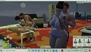 lucky guy gets his dick swallowed up by thick wide hip asian interested in crushing his boner