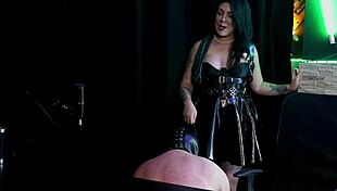 KALI KALIFA SITS HER PUSSY ON SUBMISSIVE'S FACE TO SHOW DOMINATION AND GETS ASS LICKED IN SHEER RED