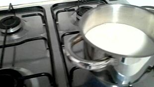 hot milk enema and whipping session 😈🥛