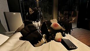 क्यूट मॉथ को रॉब्लॉक्स में बड़े लंड वाले फुरी ने चोदा