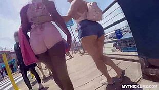 Oily Thickum Shakes Her Ass on Big White Dick