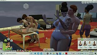 lucky guy gets his dick swallowed up by thick wide hip asian interested in crushing his boner