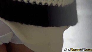 Asian Teen 18+ Rubs In Public Outdoors