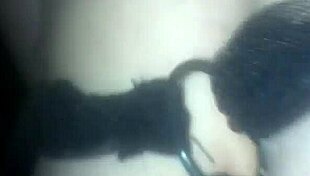 In The Wood Only With G-String And Fishnet Stockings