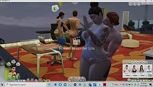 lucky guy gets his dick swallowed up by thick wide hip asian interested in crushing his boner