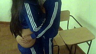 wtf so cute but shes not innocent anymore hot student taking private lessons with her classmate and he fucks her right in the classroom