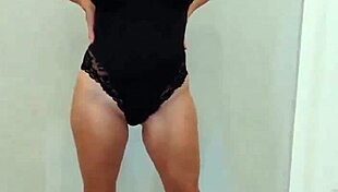 Black bodysuit and black heels try on haul