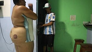 Why does the unfaithful wife call her lover to deceive her cuckold husband?