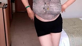 mariaold milf bouncing huge tits and play with pussy