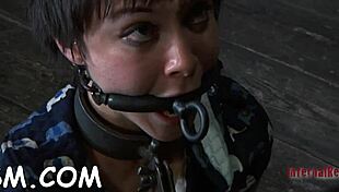 lascivious sweetie toys her moistened taco with hardcore bdsm fetish in masked session