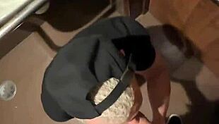 did the hot slut give her ass to the well-endowed guy in the shopping bathroom?