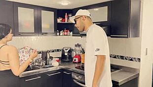 Boss Paid For Kitchen Fuck