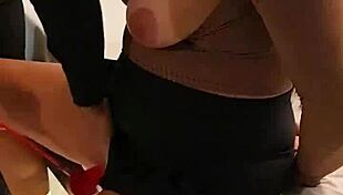 Domineering Husband Brings Slutty Wife to Fuck with Friend