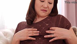 An Elegant Married Woman Touches Her Pussy With Her Own Fingers In Front Of The Camera For The First Time And Climaxes Without Being Able To Suppress Her Voice Because It Feels So Good!