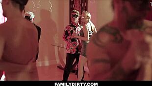 familydirty - the whole family gets invited to a masquerade orgy party - penny barber coco lovelock theodora day aaliyah love jack vegas calvin hardy 😈