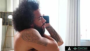 watch lacey jayne, that busty tattooed babe, get a wild nuru massage and outdoor fuck