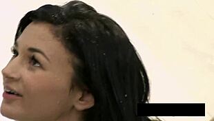 naughty adele gets covered in piss and cum while fingering her pussy