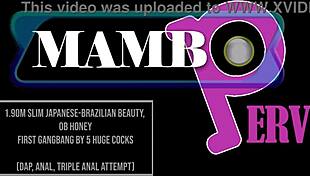 slim japanese-brazilian beauty ob honey's first gangbang with five huge cocks